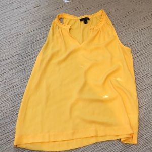 Beautiful butter yellow sleeveless blouse